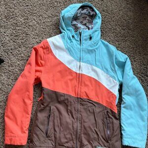 Billabong Caltyr Women's Hooded Ski Snow Jacket Coat Waterproof Size S